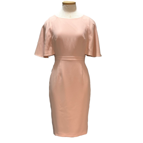 Tahari sz 4 blush pink midi dress - Picture 1 of 5